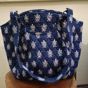 Vera Bradley blue and white turtle purse RARE